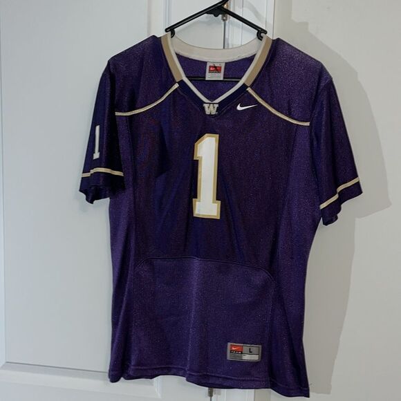 Nike women’s cut Washington Huskies #1 Football Jersey L Ladies Purple Reign - Picture 1 of 4